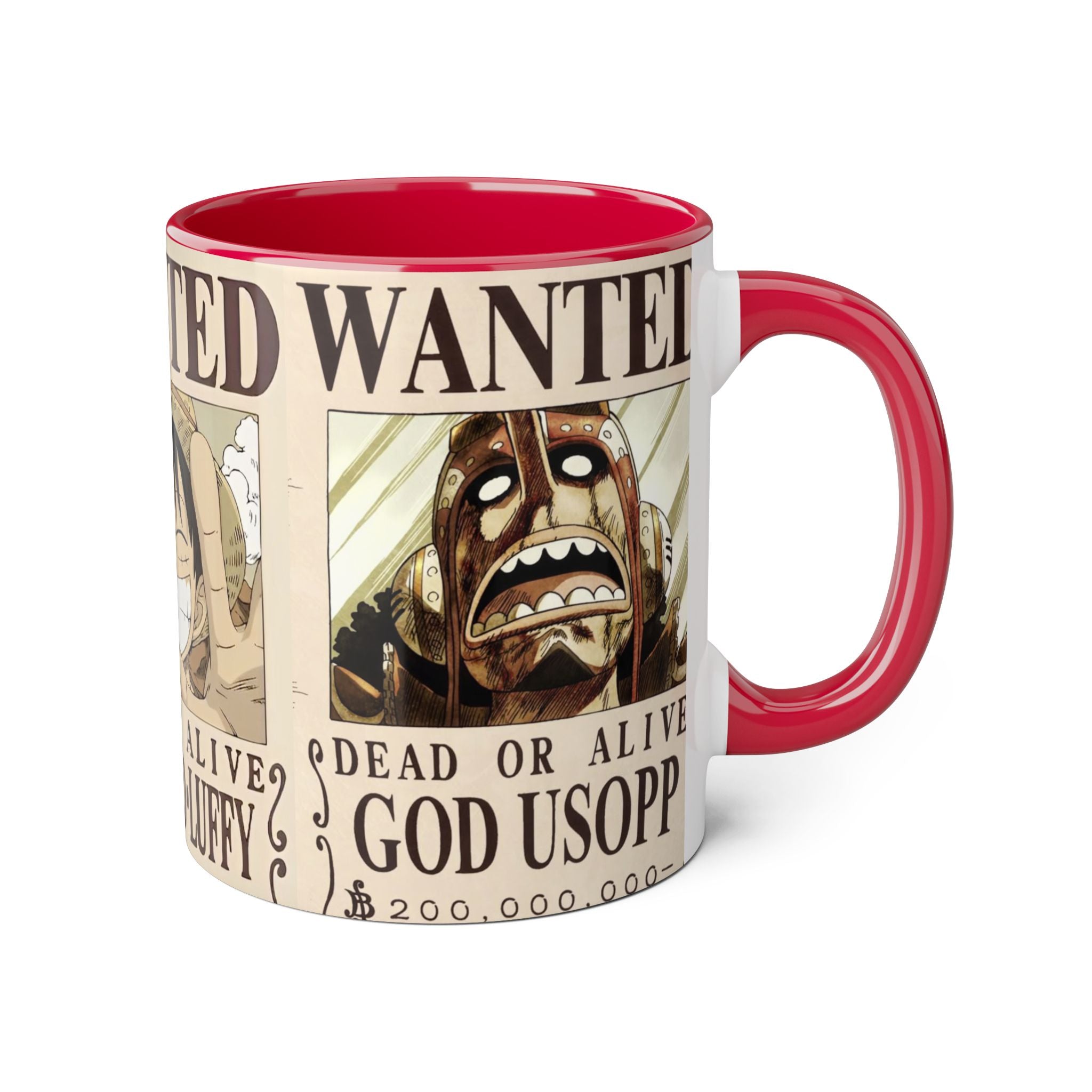 Anime Character Accent Mug - Perfect for Fans, Gift for Holidays, Collectible, Coffee Lovers, Unique Home Decor