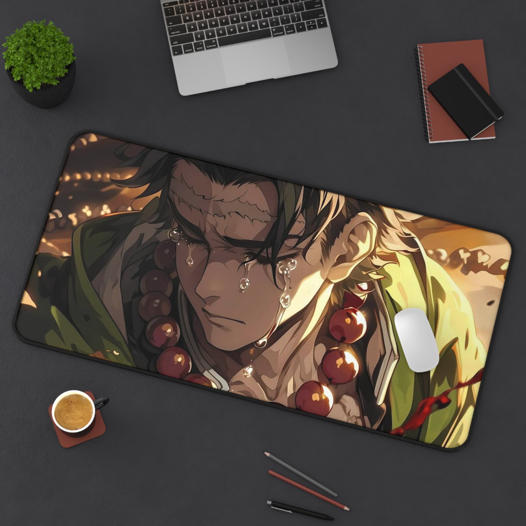 Anime-Inspired Desk Mat, Gamer Desk Accessory, Office Decor, Unique Gift for Anime Lovers, Study and Work Station
