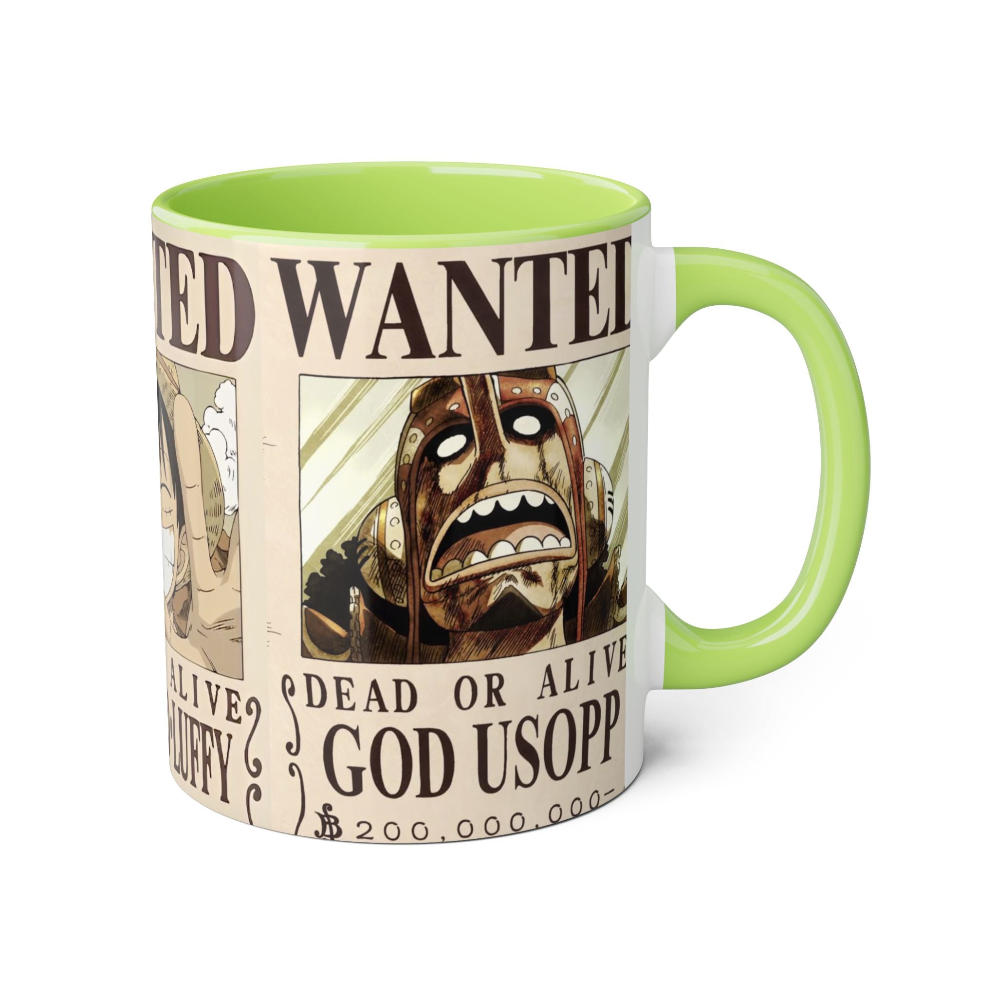 Anime Character Accent Mug - Perfect for Fans, Gift for Holidays, Collectible, Coffee Lovers, Unique Home Decor