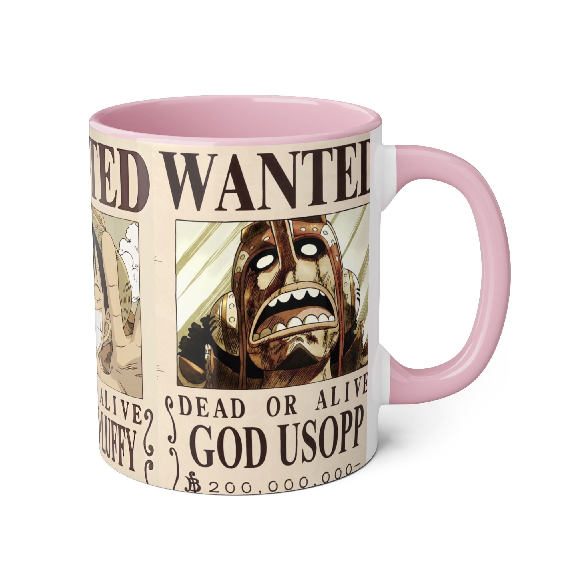 Anime Character Accent Mug - Perfect for Fans, Gift for Holidays, Collectible, Coffee Lovers, Unique Home Decor