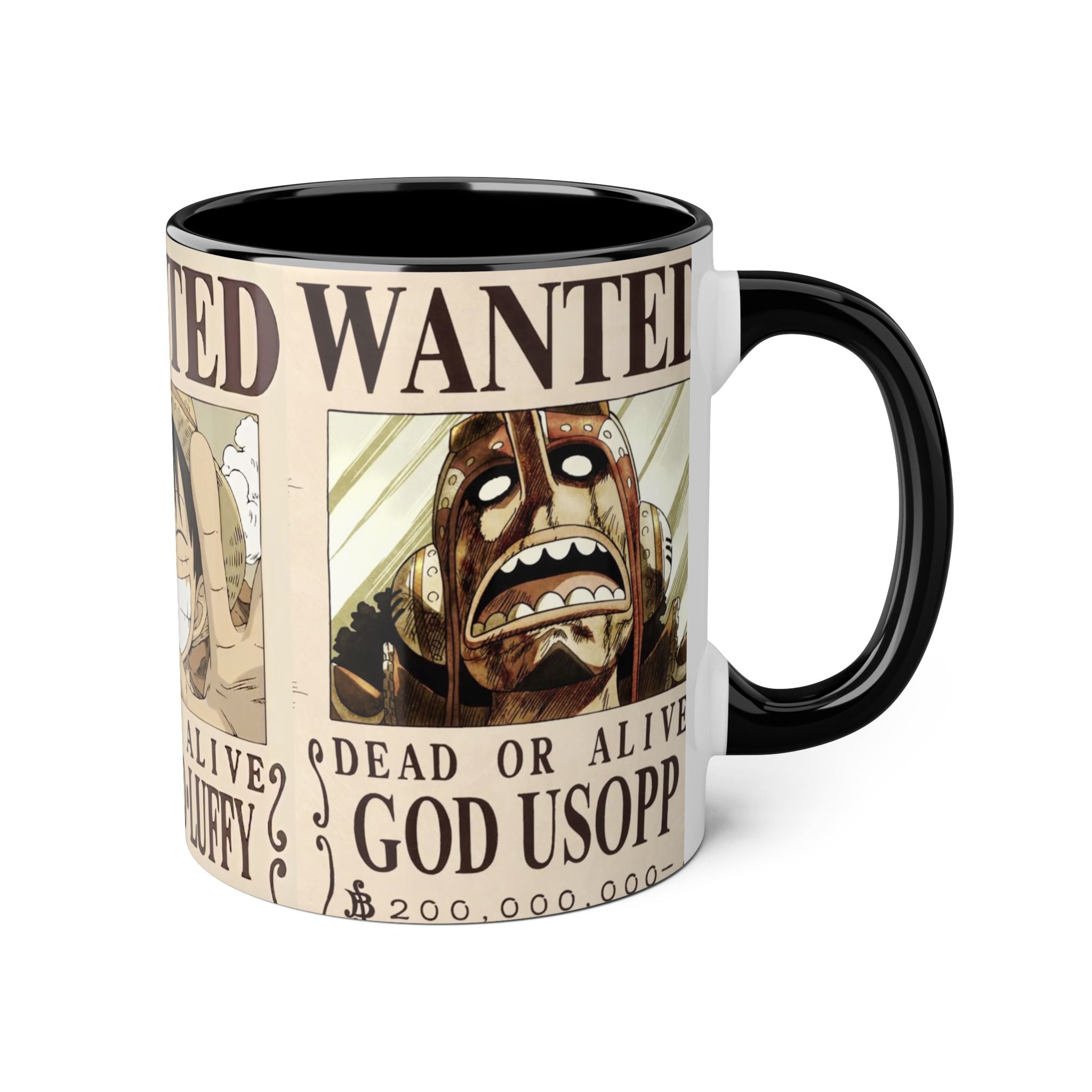 Anime Character Accent Mug - Perfect for Fans, Gift for Holidays, Collectible, Coffee Lovers, Unique Home Decor