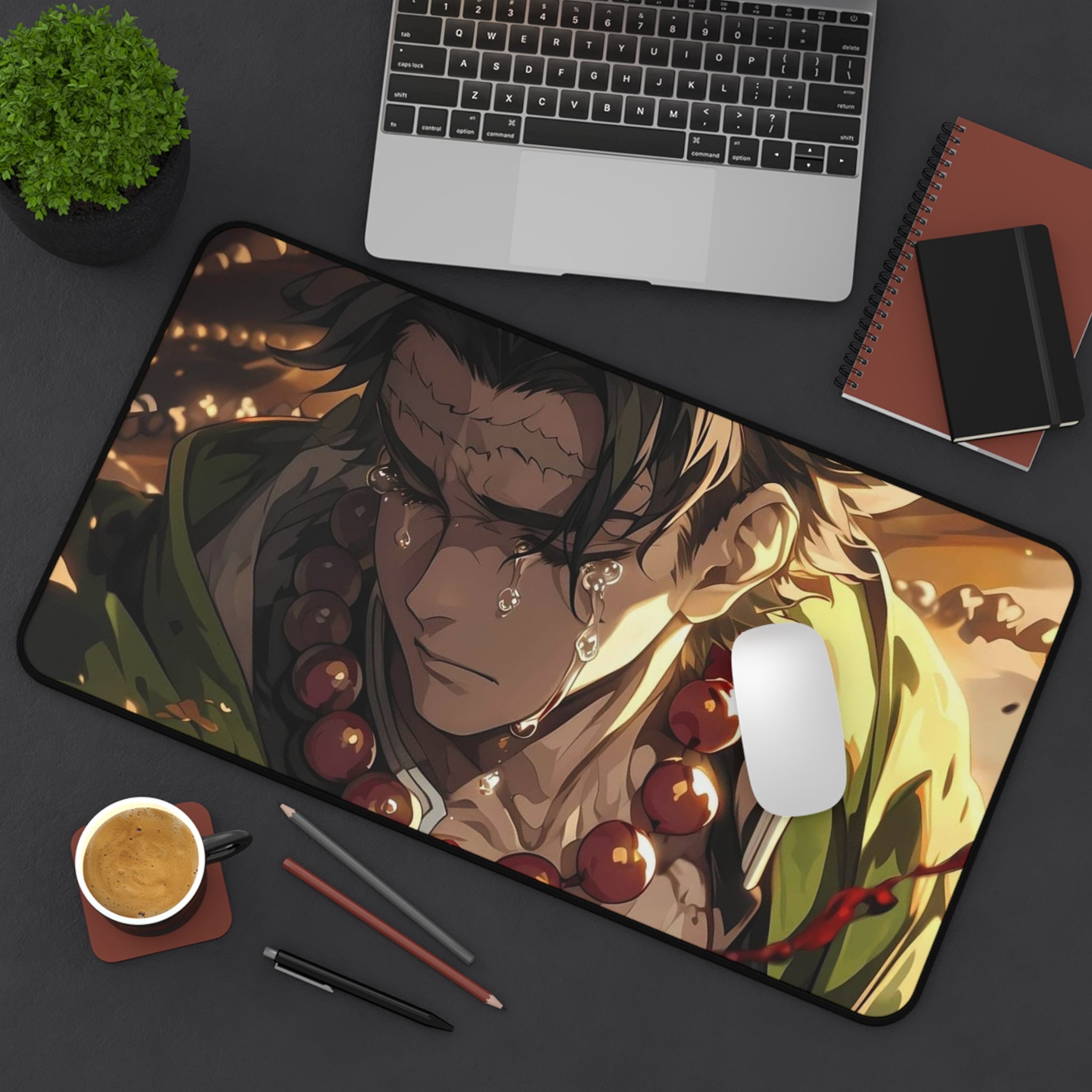 Anime-Inspired Desk Mat, Gamer Desk Accessory, Office Decor, Unique Gift for Anime Lovers, Study and Work Station