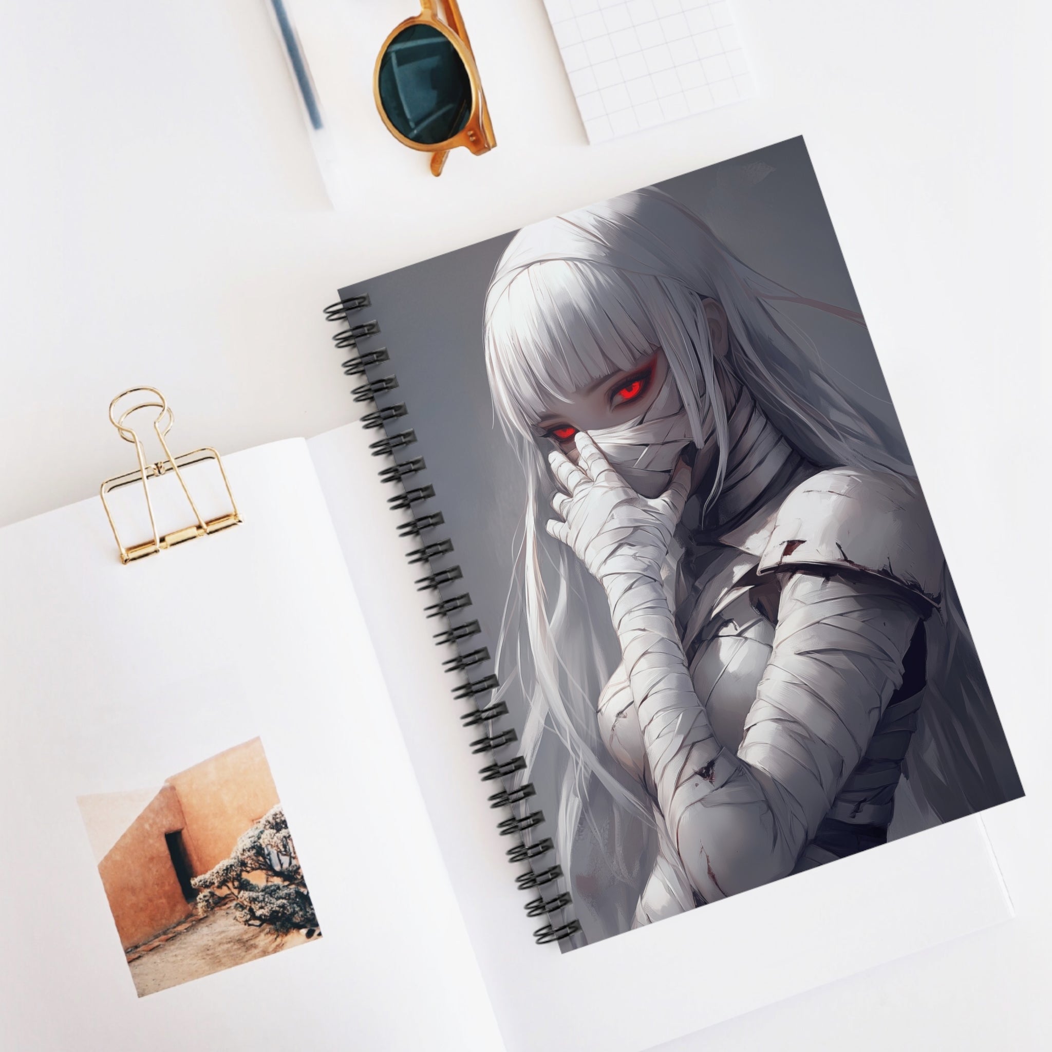 Anime Art Spiral Notebook - Ruled Line, Perfect Gift for Students, Journal for School, Creative Writing, Planning and Sketching